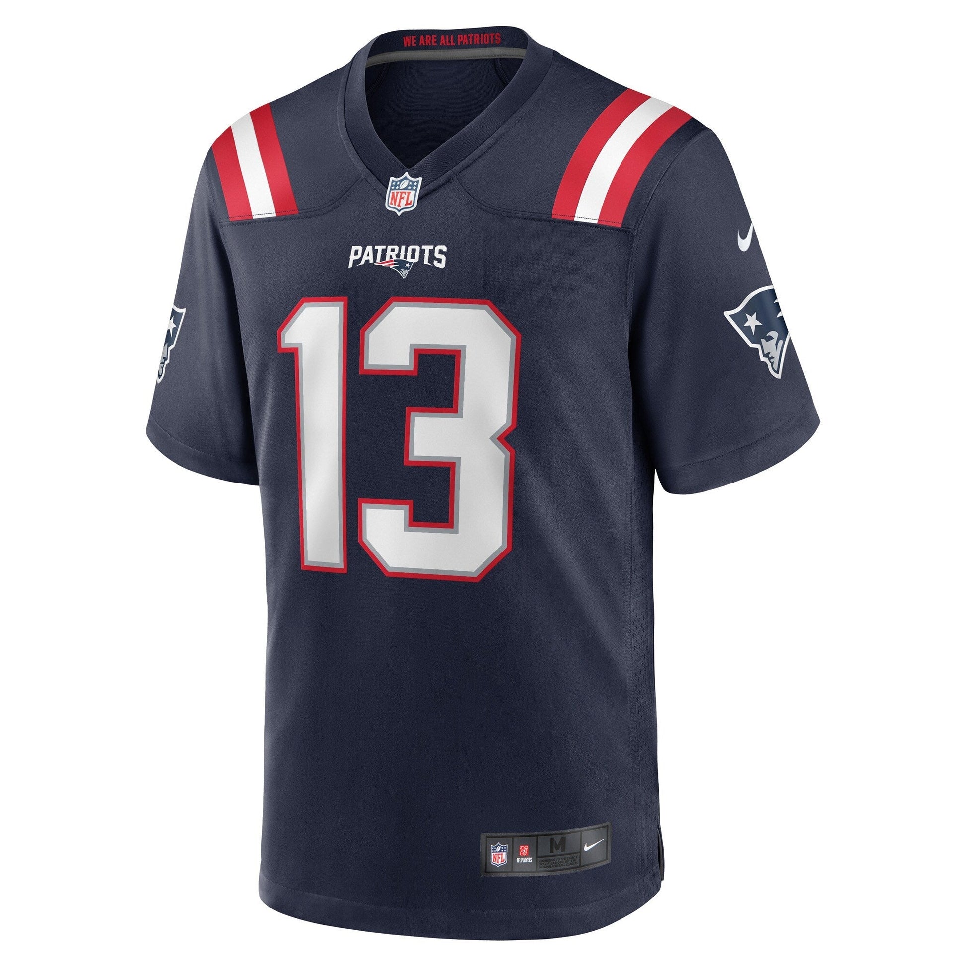 Jack Jones New England Patriots Nike Game Jersey - Navy football jersey product view 2