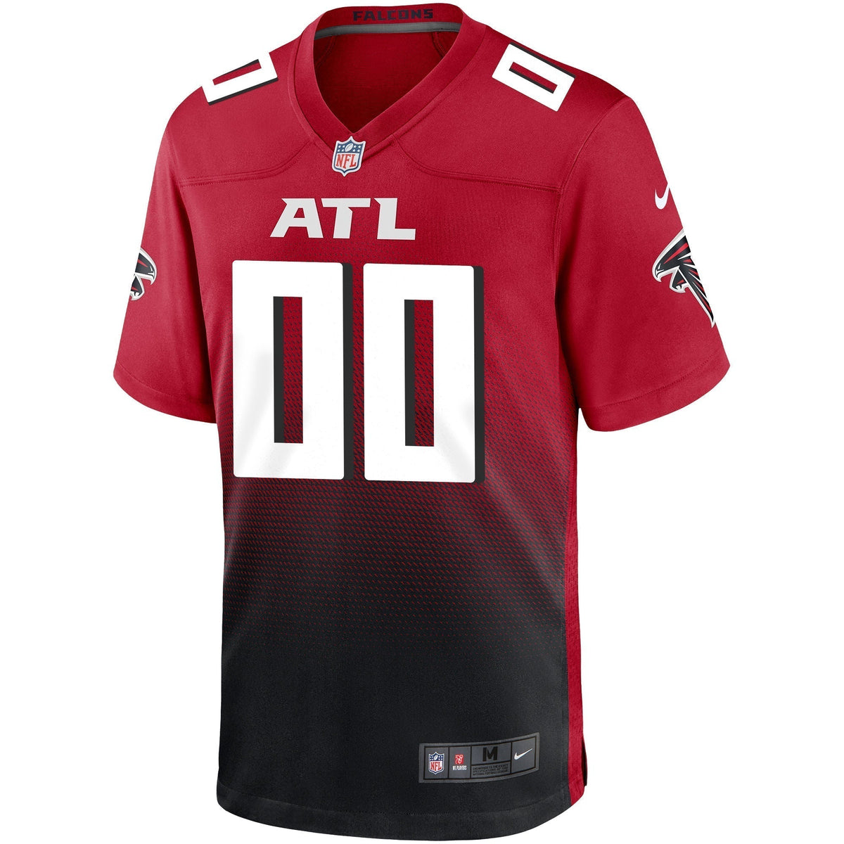 Atlanta Falcons Nike Alternate Custom Game Jersey - Red football jersey product view 2