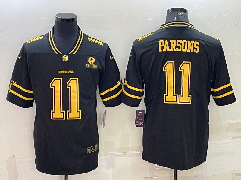 Men's Dallas Cowboys Micah Parsons #11 Black Player Jersey1 football jersey product view 1