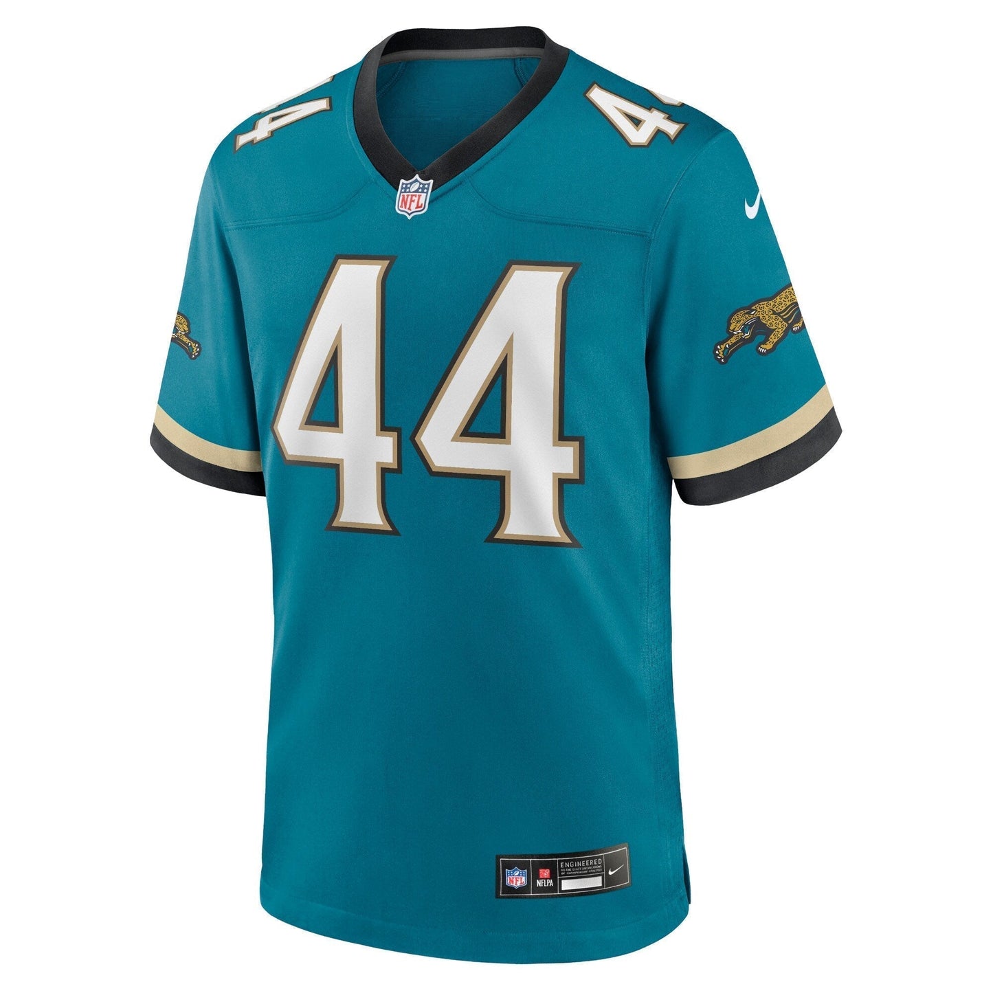 Travon Walker Jacksonville Jaguars Nike Prowler Throwback Game Jersey - Teal football jersey product view 2