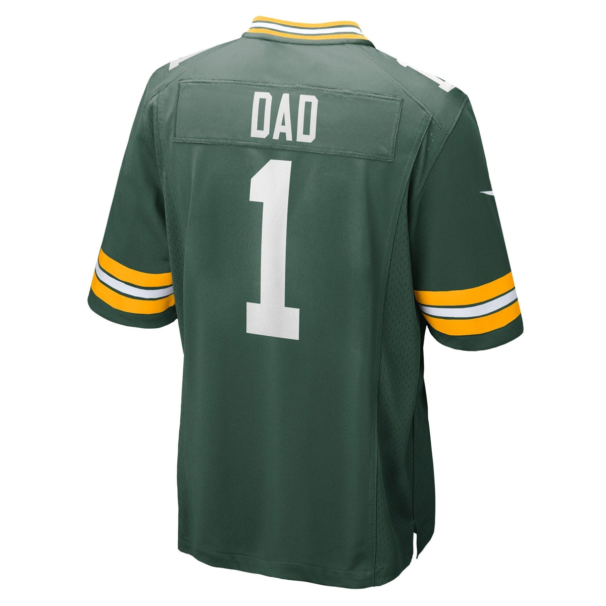 Number 1 Dad Green Bay Packers Nike Game Jersey - Green football jersey product view 3