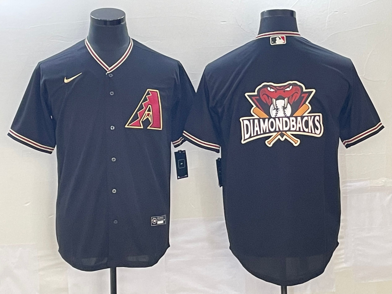 Men's Arizona Diamondbacks Black Replica Team Jersey1 baseball jersey product view 1