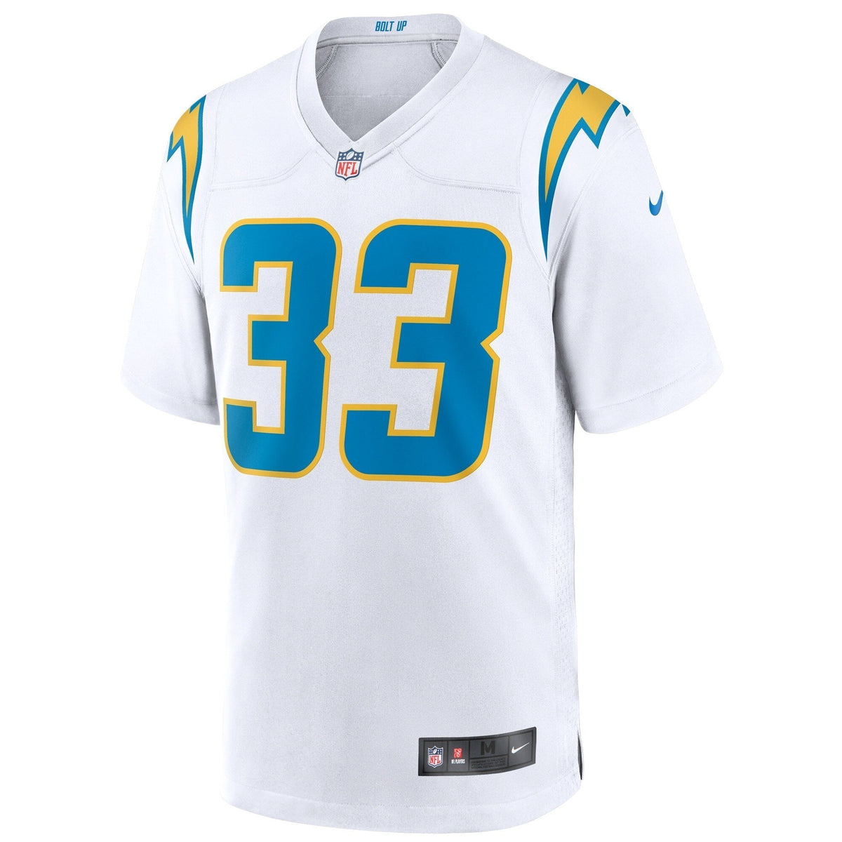 Derwin James Los Angeles Chargers Nike Game Jersey - White football jersey product view 2
