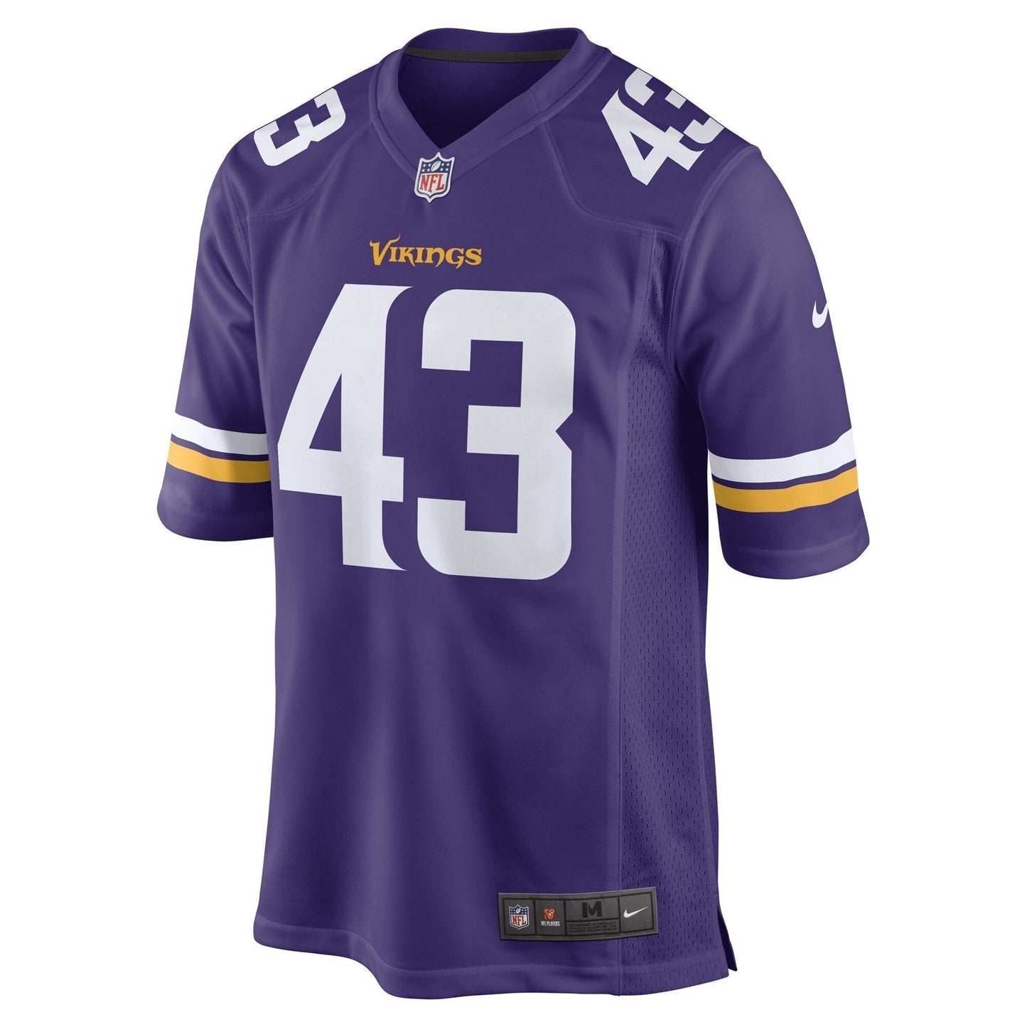 Luiji Vilain Minnesota Vikings Nike Game Jersey - Purple football jersey product view 2
