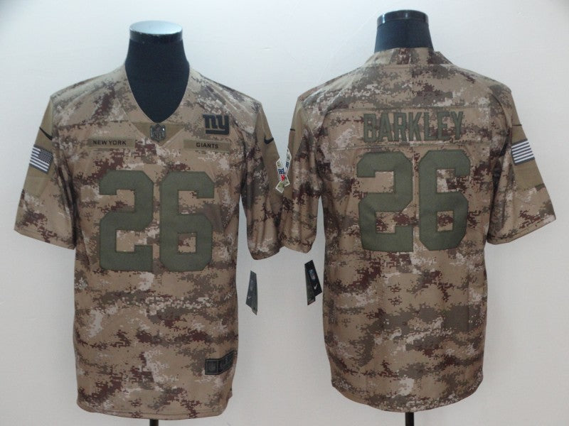 Men's New York Giants Saquon Barkley #26 Camouflage Game Jersey1 football jersey product view 1