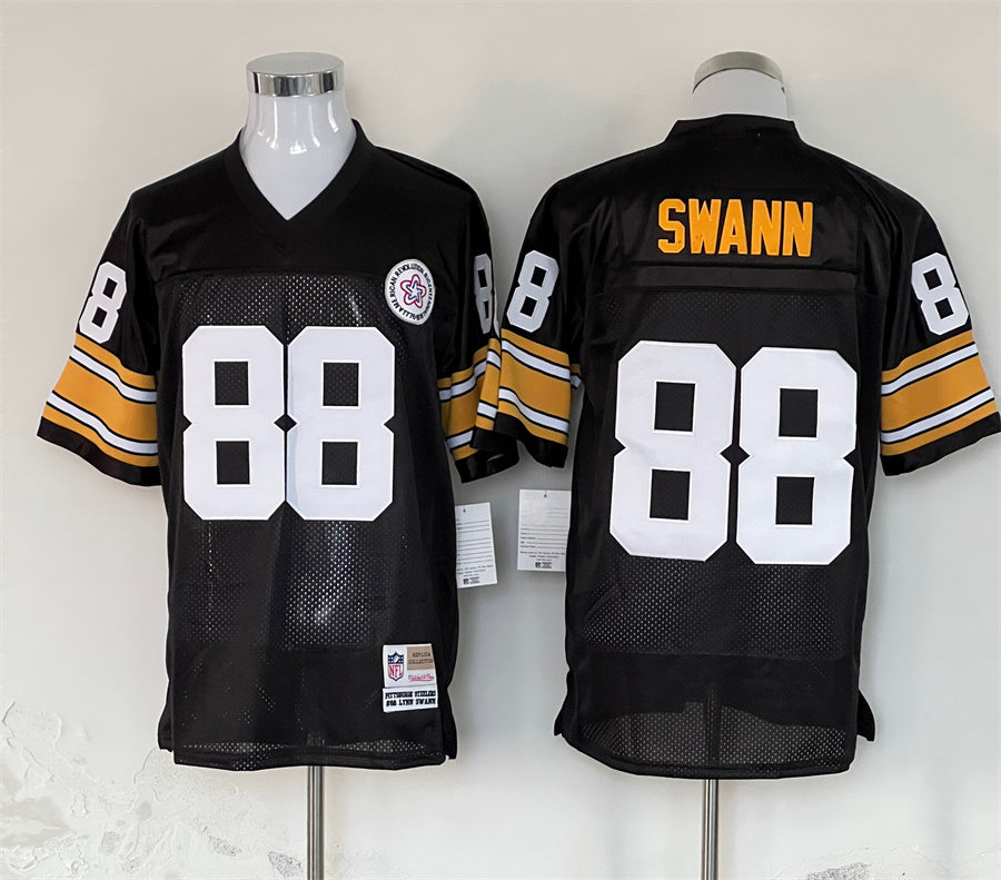 Men's Pittsburgh Steelers Lynn Swann Black Legacy Replica Jersey1 football jersey product view 1