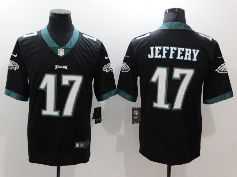 Men's Philadelphia Eagles Alshon Jeffery #17 Black Game Jersey1 football jersey product view 1