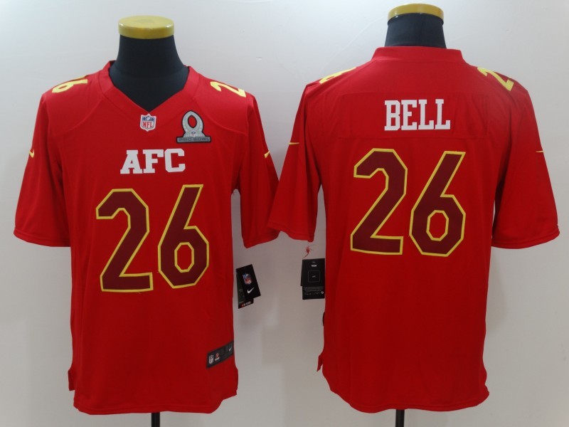 Men's Pittsburgh Steelers LeVeon Bell #26 Red Game Jersey1 football jersey product view 1