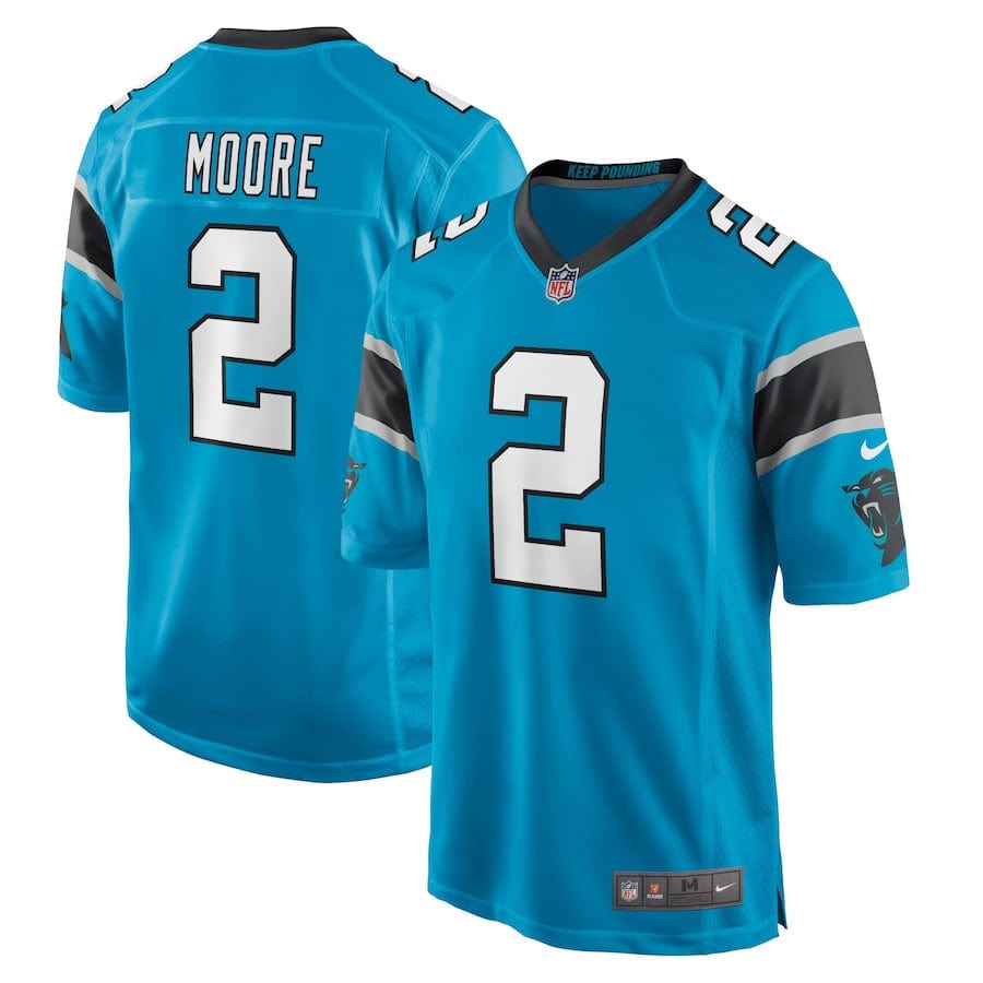DJ Moore Carolina Panthers Jersey football jersey product view 1
