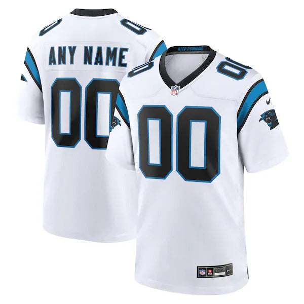 Custom Carolina Panthers Jersey - White football jersey product view 1