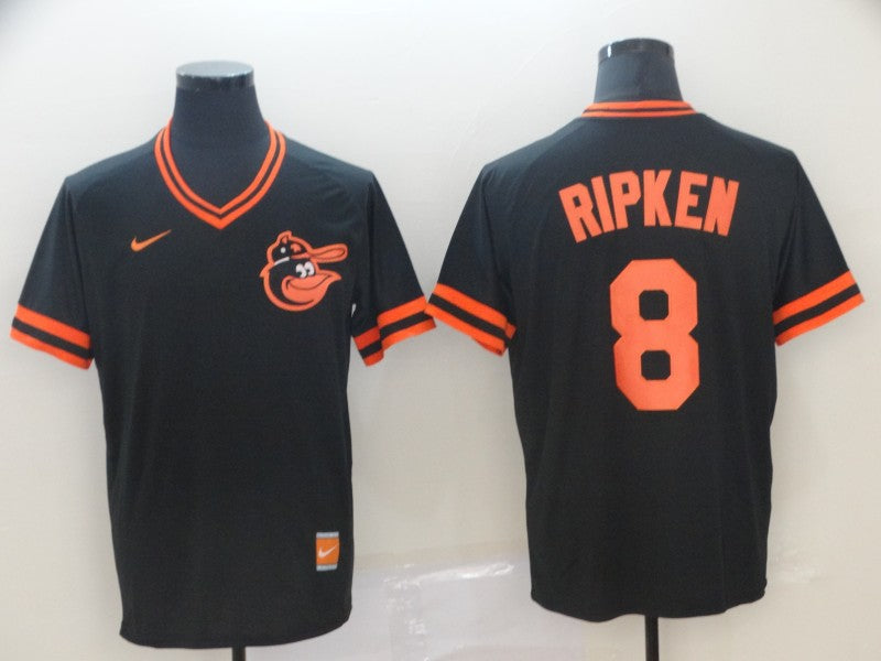 Men's Baltimore Orioles Cal Ripken Jr. #8 Black Replica Team Jersey1 baseball jersey product view 1