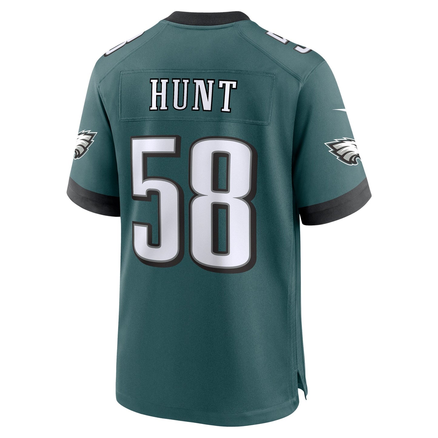 Jalyx Hunt Philadelphia Eagles Nike Team Game Jersey - Midnight Green football jersey product view 3