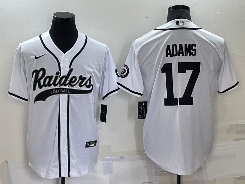 Men's Las Vegas Raiders Davante Adams #17 White Game Jersey1 Joint Edition football jersey product view 1