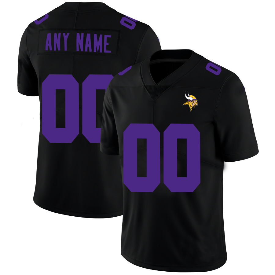 Custom1 Minnesota Vikings Football Jerseys Black American Stitched Name And Number Size S to 6XL Christmas Birthday Gift football jersey product view 1