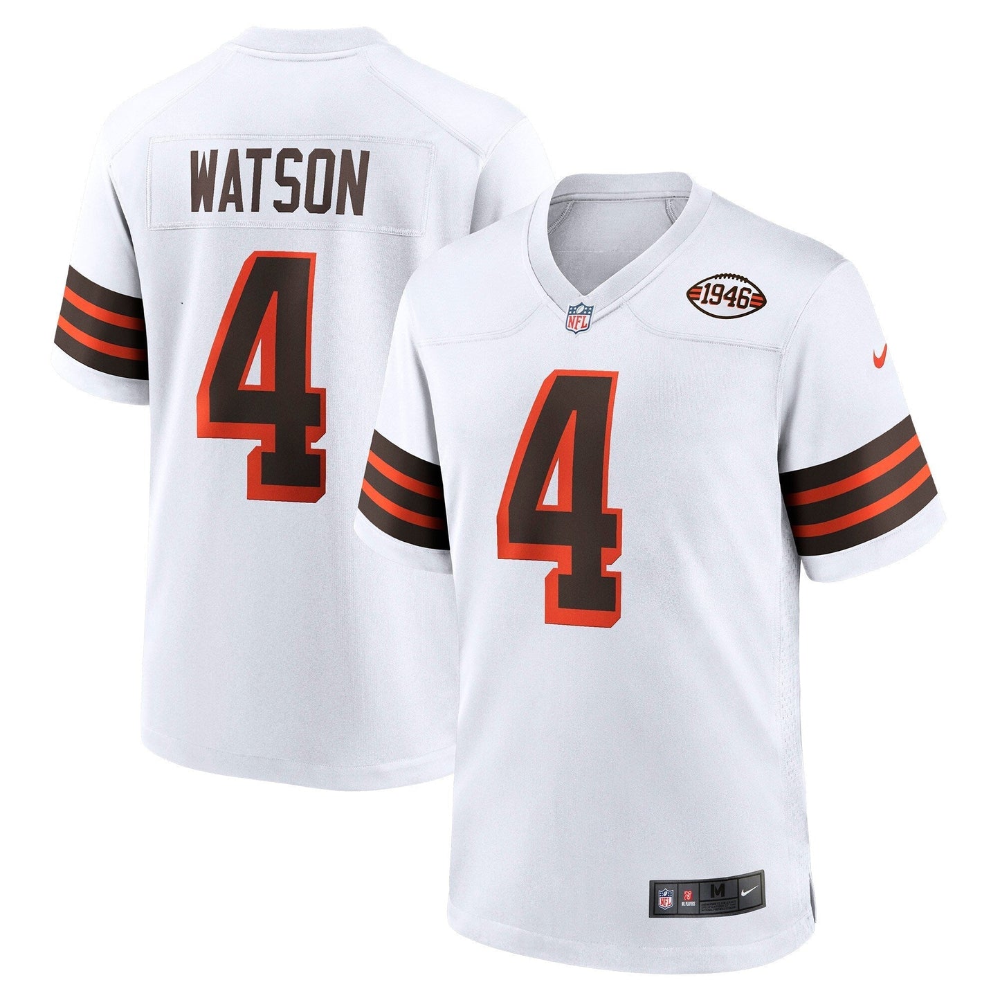 Deshaun Watson Cleveland Browns Nike Alternate Game Jersey - White football jersey product view 1