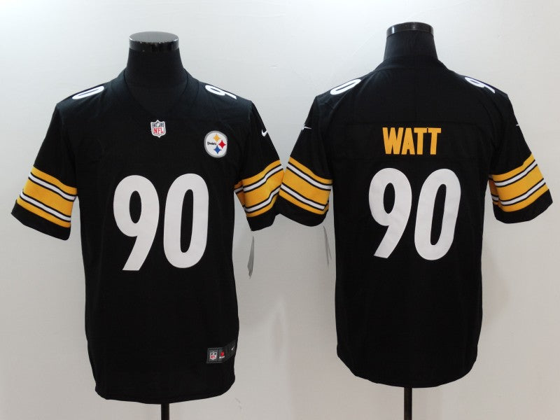 Men's Pittsburgh Steelers T.J. Watt #90 Black Game Player Jersey1 football jersey product view 1
