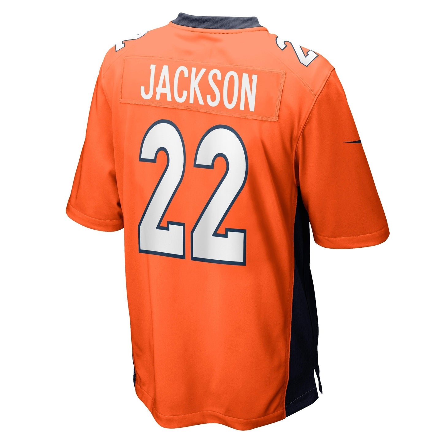 Kareem Jackson Denver Broncos Nike Game Jersey - Orange football jersey product view 3