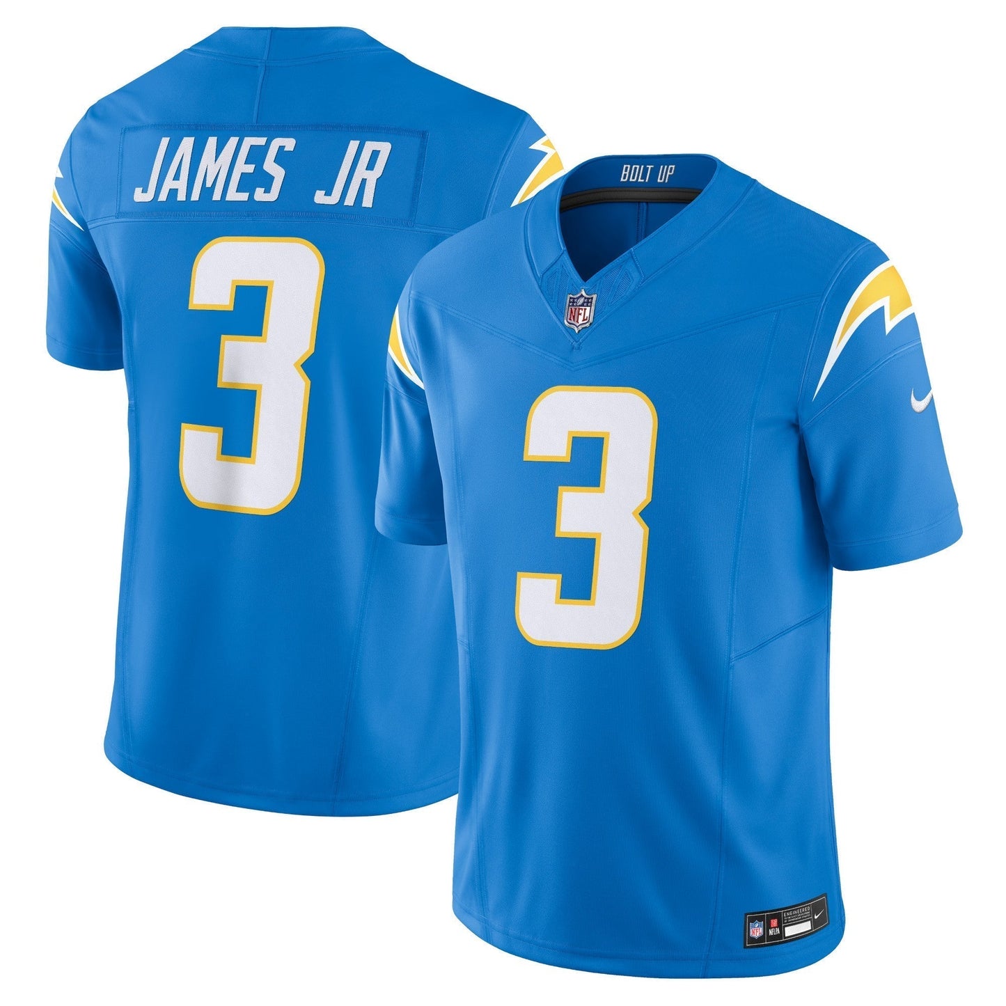 Derwin James Jr. Los Angeles Chargers Nike Vapor F.U.S.E. Limited Jersey - Powder Blue football jersey product view 1