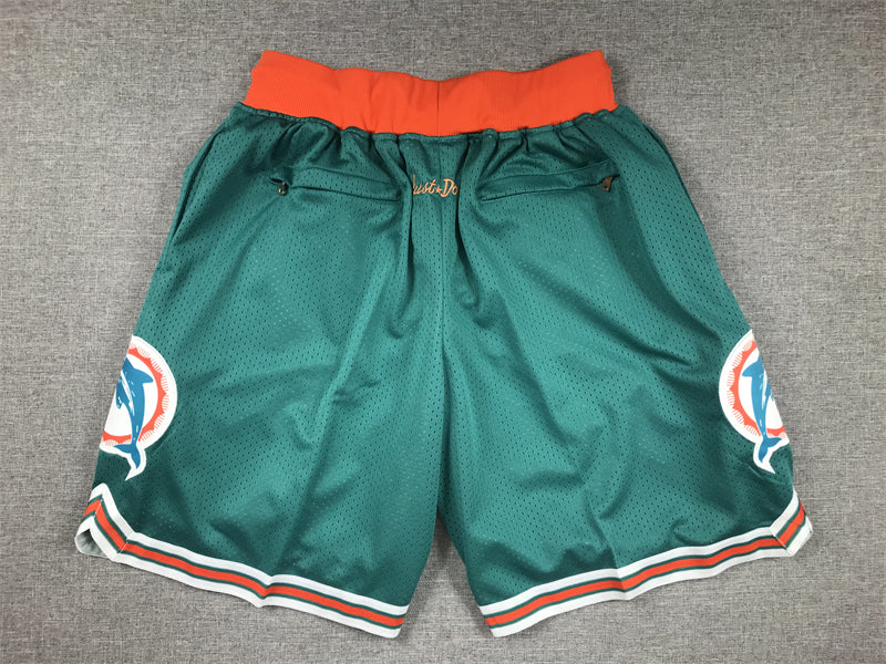 Men's Miami Dolphins Aqua Pocket Shorts1 football jersey product view 2