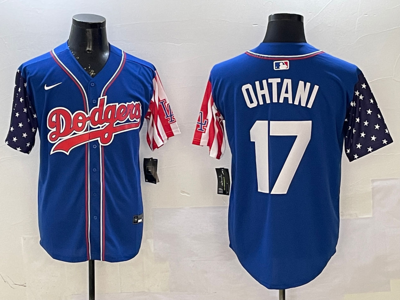 Men's Los Angeles Dodgers Shohei Ohtani Royal Player Jersey1 baseball jersey product view 1