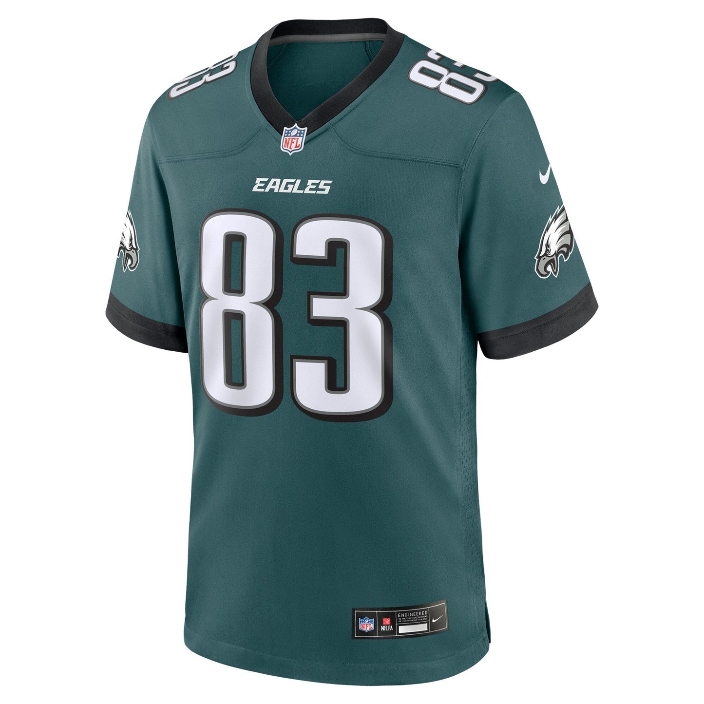 Jahan Dotson Philadelphia Eagles Nike Team Game Jersey - Midnight Green football jersey product view 2