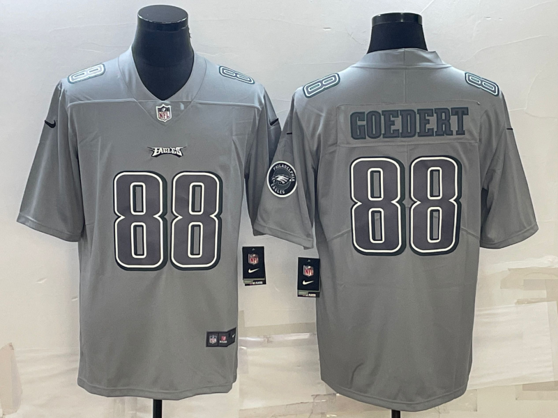 Men's Philadelphia Eagles Dallas Goedert #88 Gray Atmosphere Fashion Game Jersey1 football jersey product view 1