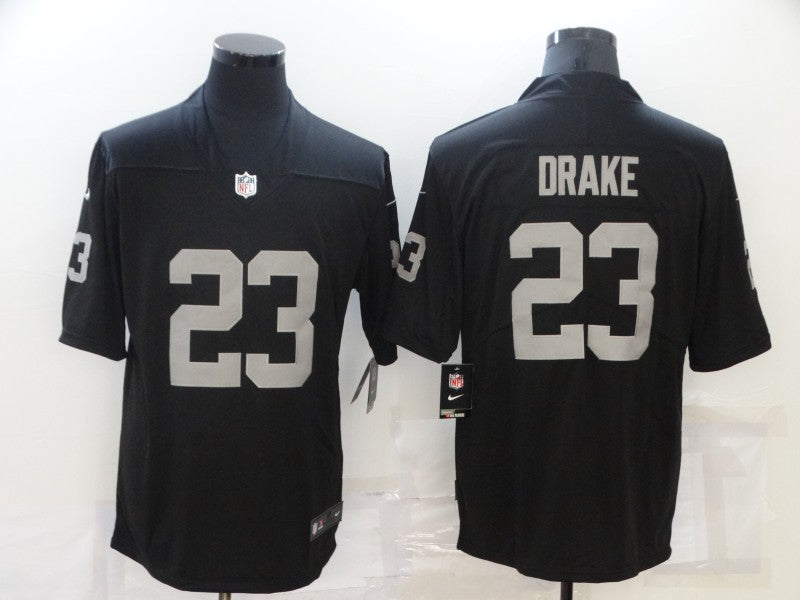 Men's Las Vegas Raiders Kenyan Drake #23 Black Game Jersey1 football jersey product view 1