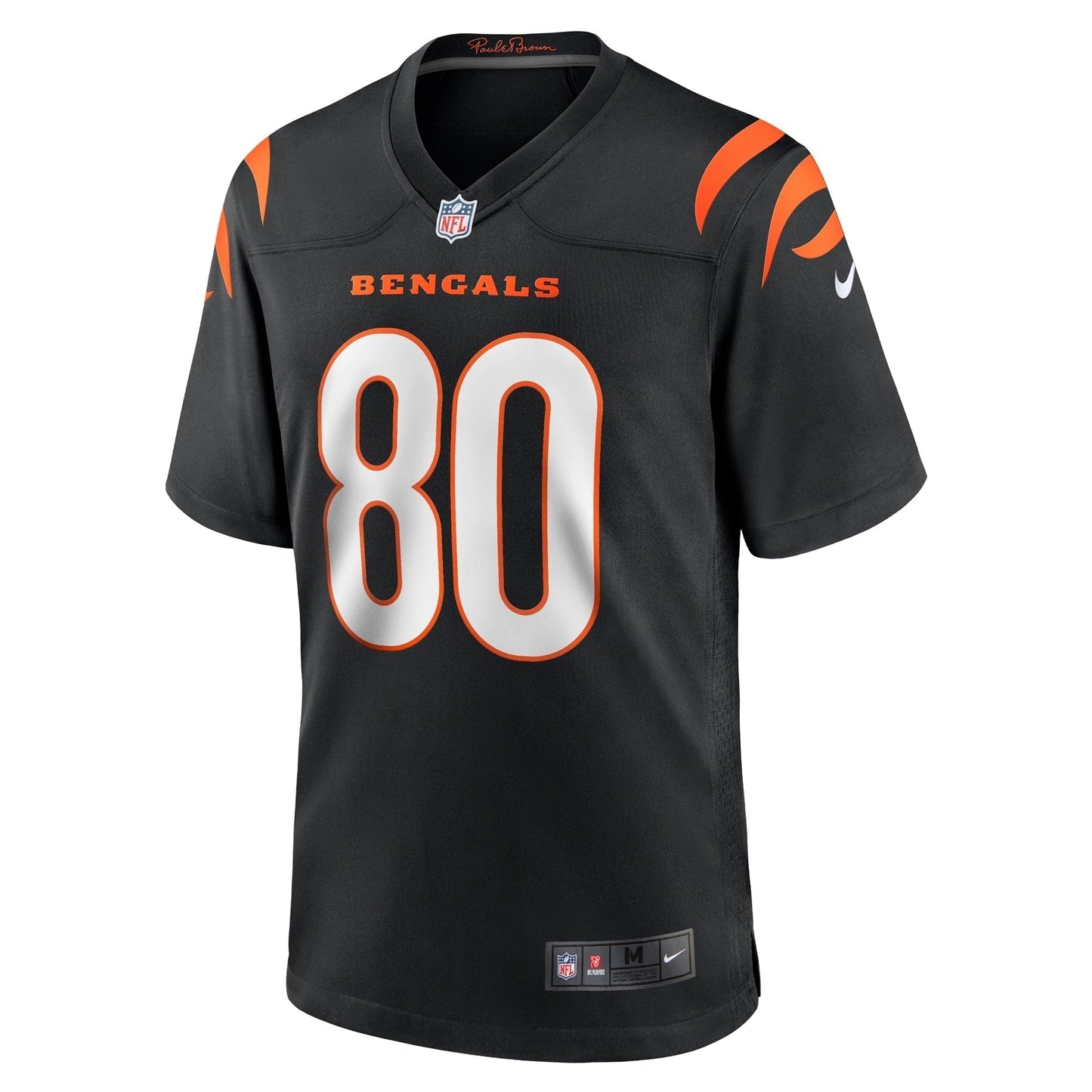 Andrei Iosivas Cincinnati Bengals Nike Team Game Jersey - Black football jersey product view 2