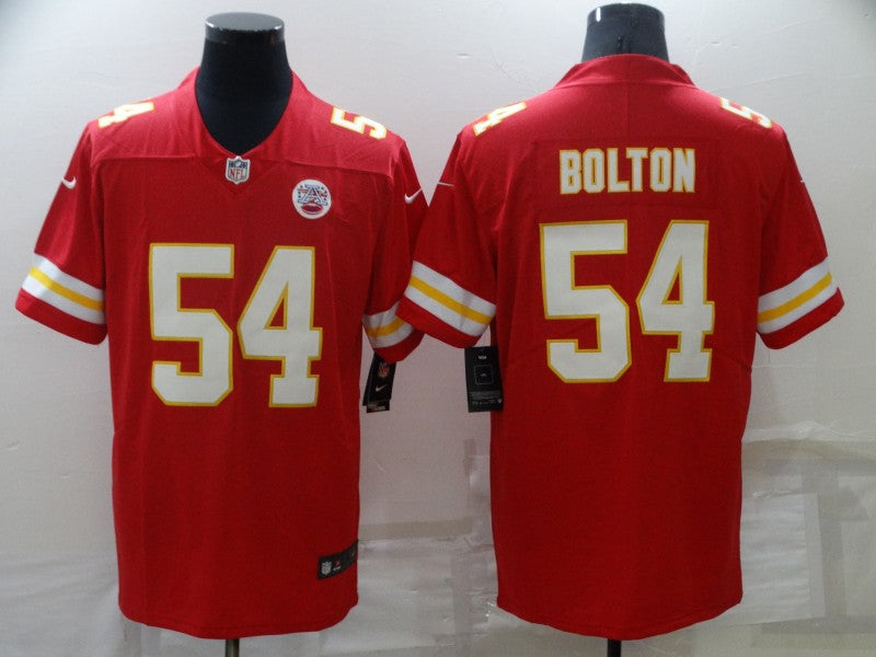 Men's Kansas City Chiefs Nick Bolton #54 Red Game Jersey1 football jersey product view 1