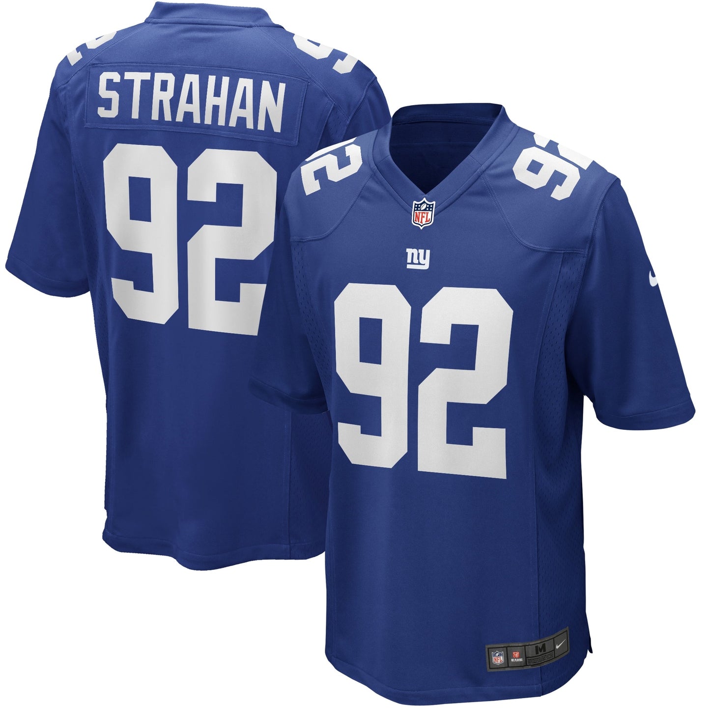Michael Strahan New York Giants Nike Game Retired Jersey - Royal football jersey product view 1