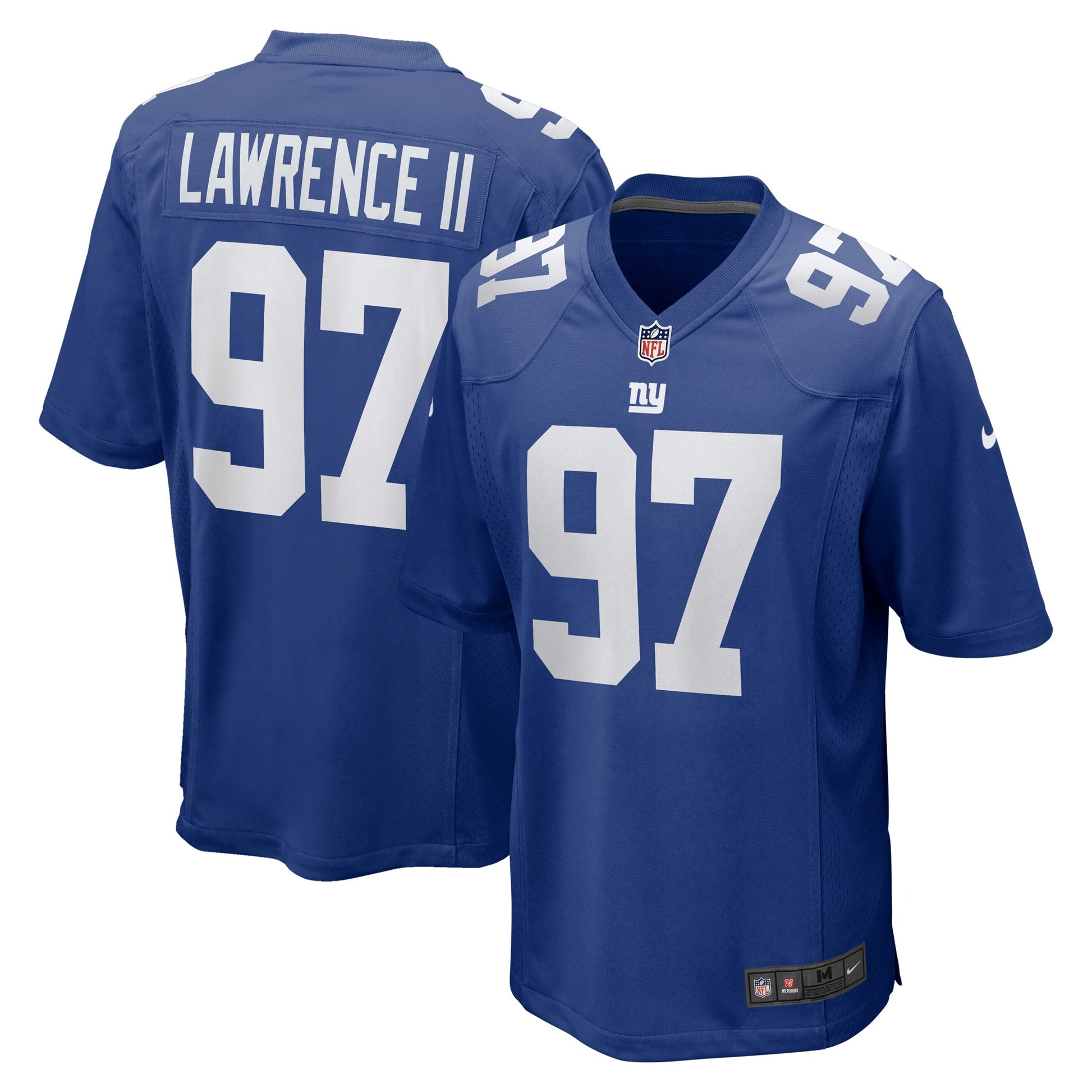 Dexter Lawrence II New York Giants Nike Team Game Jersey - Royal football jersey product view 1