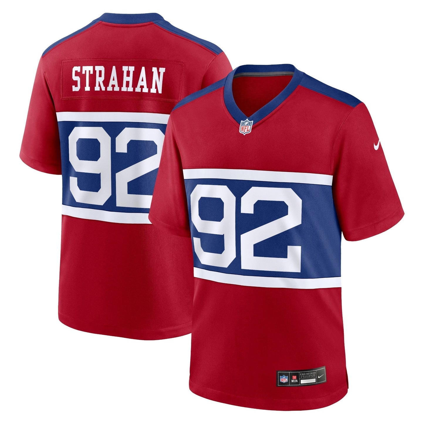 Michael Strahan New York Giants Nike Alternate Retired Game Jersey - Century Red football jersey product view 1