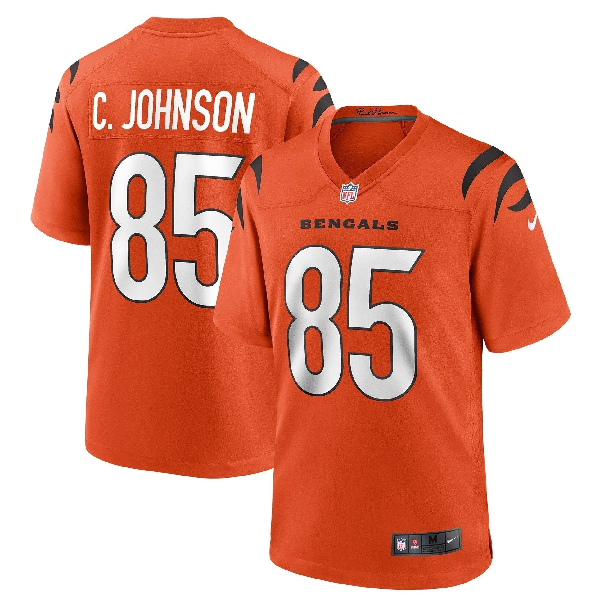 Chad Johnson Cincinnati Bengals Nike Retired Alternate Game Jersey - Orange football jersey product view 1