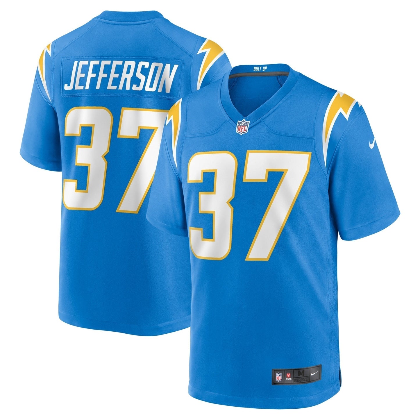 Tony Jefferson Los Angeles Chargers Nike Team Game Jersey - Powder Blue football jersey product view 1