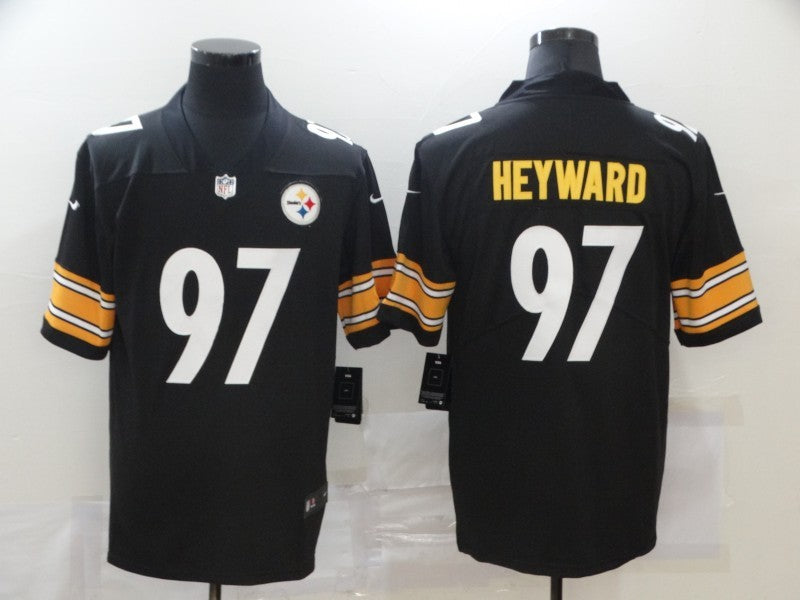 Men's Pittsburgh Steelers Cameron Heyward #97 Black Game Jersey1 football jersey product view 1