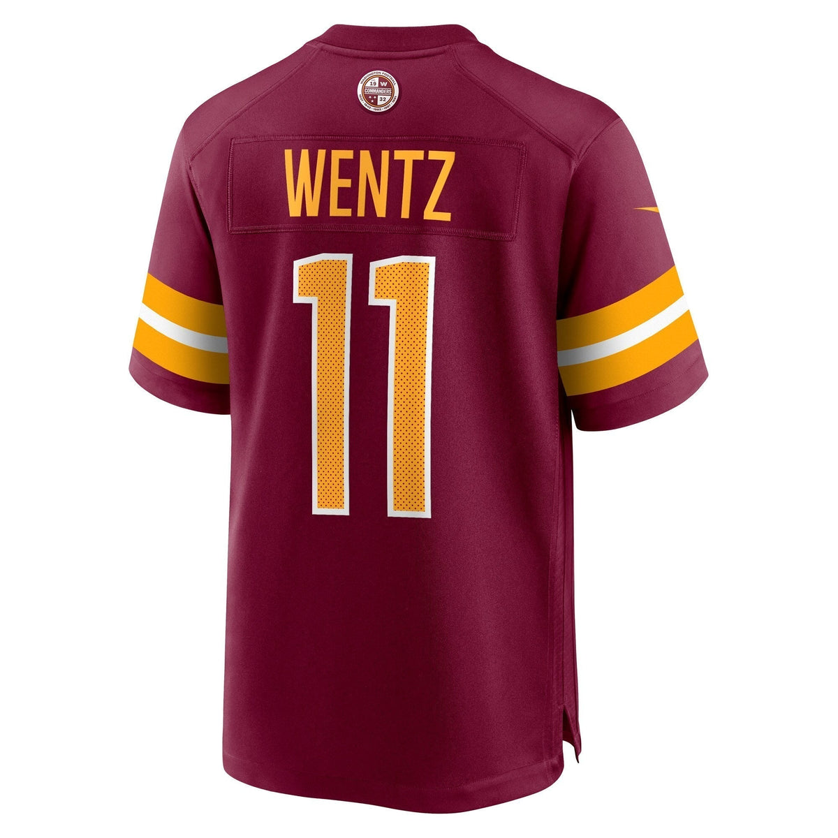 Carson Wentz Washington Commanders Nike Game Jersey - Burgundy football jersey product view 3