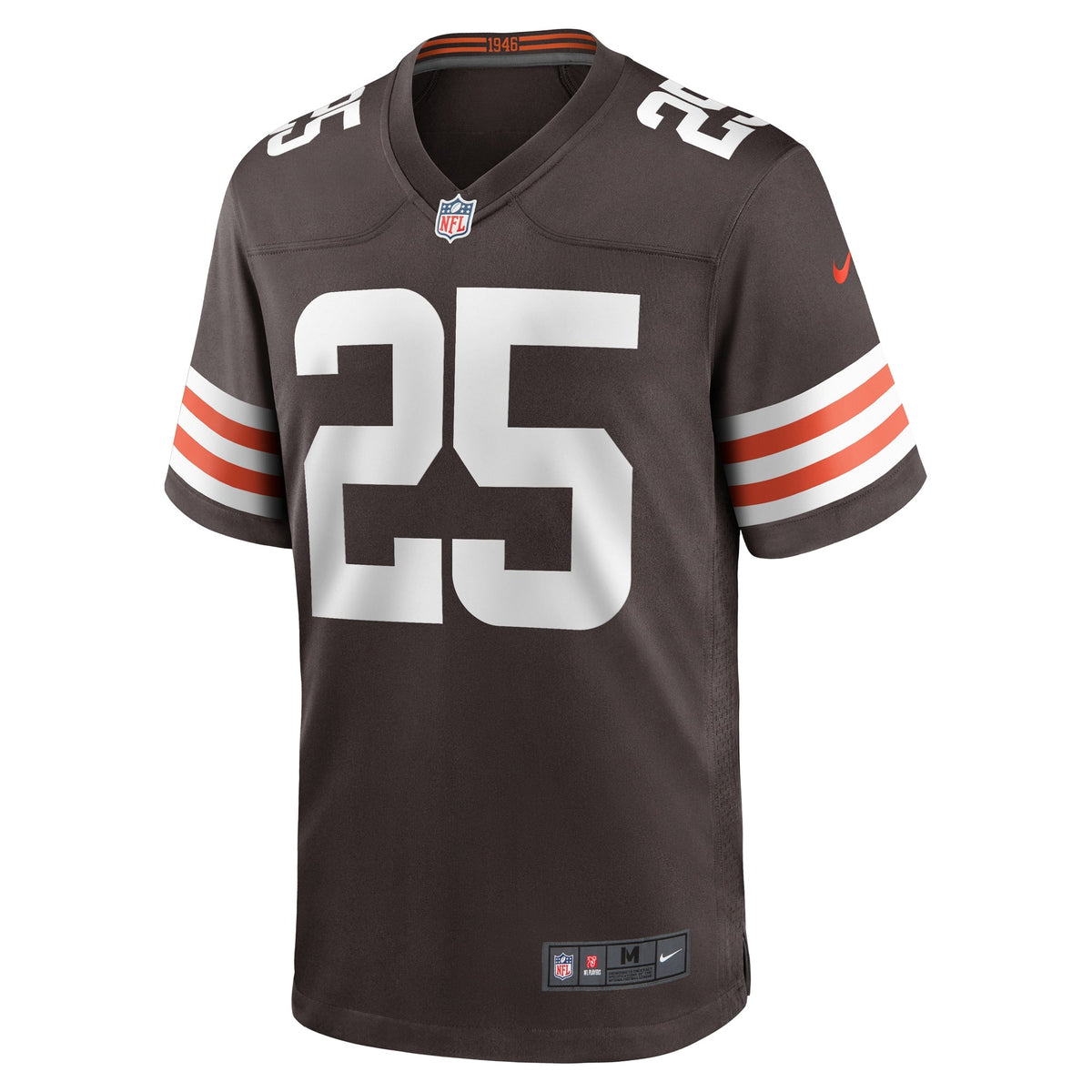 Kahlef Hailassie Cleveland Browns Nike Team Game Jersey - Brown football jersey product view 2