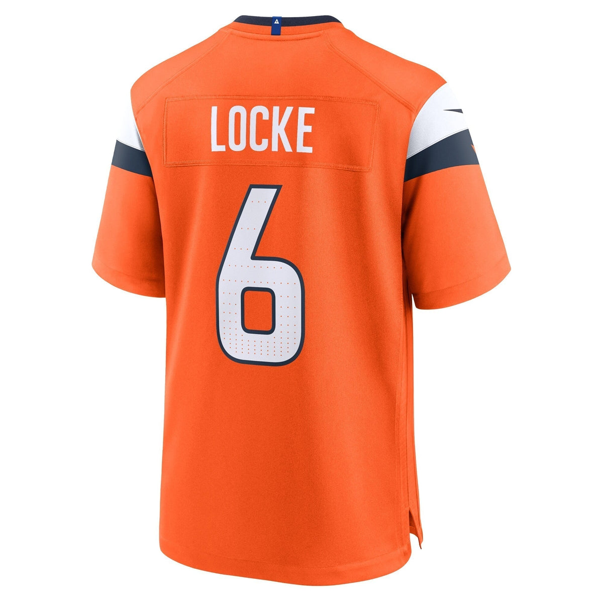 P.J. Locke Denver Broncos Nike Team Game Jersey - Orange football jersey product view 3