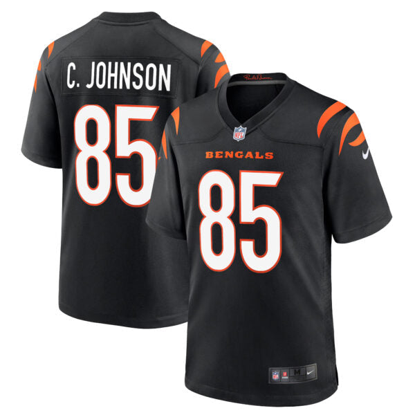 Chad Johnson Cincinnati Bengals Retired Player Home Jersey - Black football jersey product view 1