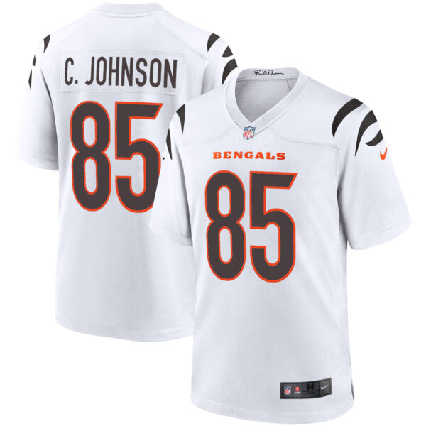 Chad Johnson Cincinnati Bengals Retired Player Road Jersey - White football jersey product view 1