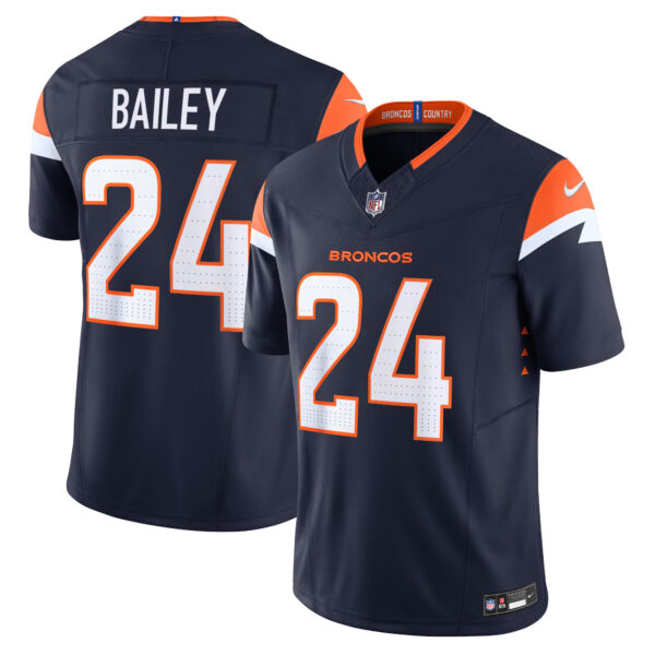 Champ Bailey Denver Broncos Alternate Jersey - Navy football jersey product view 1