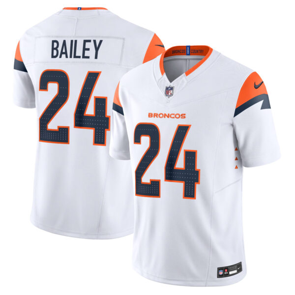 Champ Bailey Denver Broncos Away Jersey - White football jersey product view 1