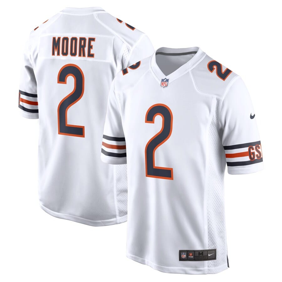 DJ Moore Chicago Bears Jersey football jersey product view 1