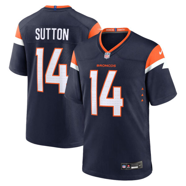Courtland Sutton Denver Broncos Alternate Jersey - Navy football jersey product view 1