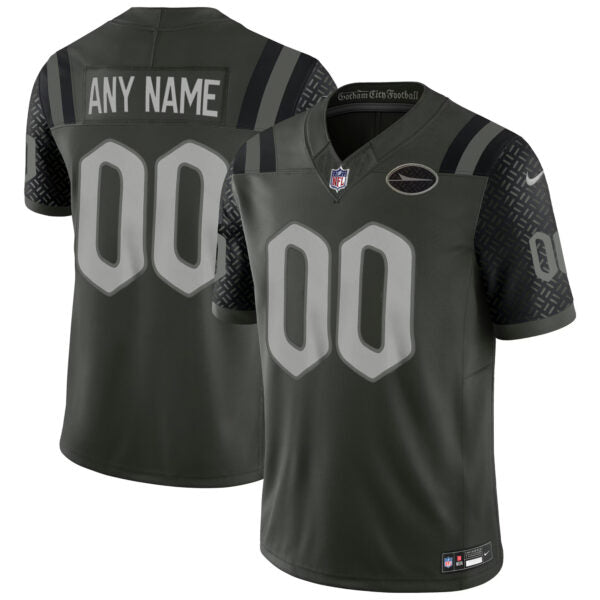Custom New York Jets 2025 Rivalries Collection Jersey - Gotham Green football jersey product view 1