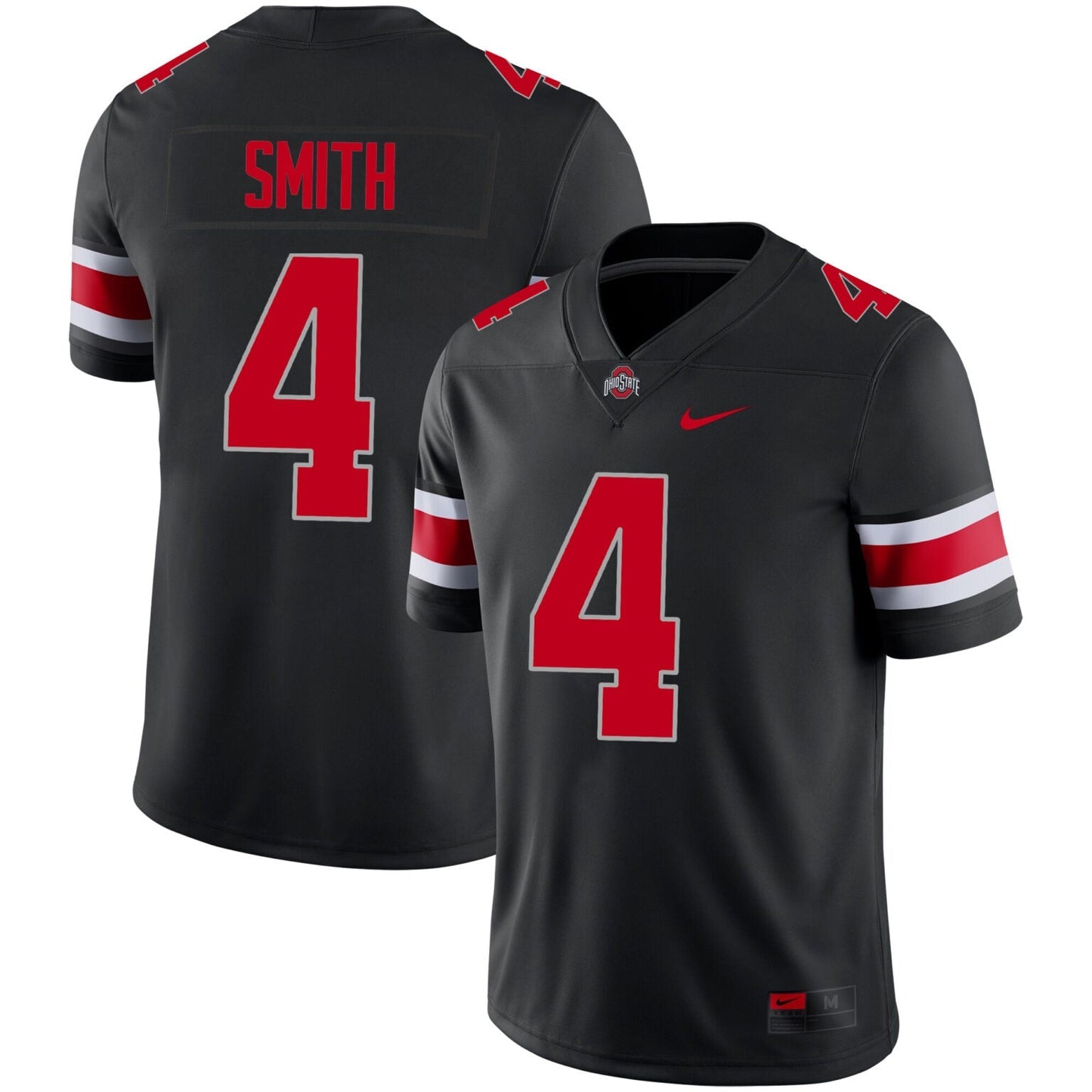 Jeremiah Smith Ohio State Buckeyes Jersey – Black sports jersey product view 1