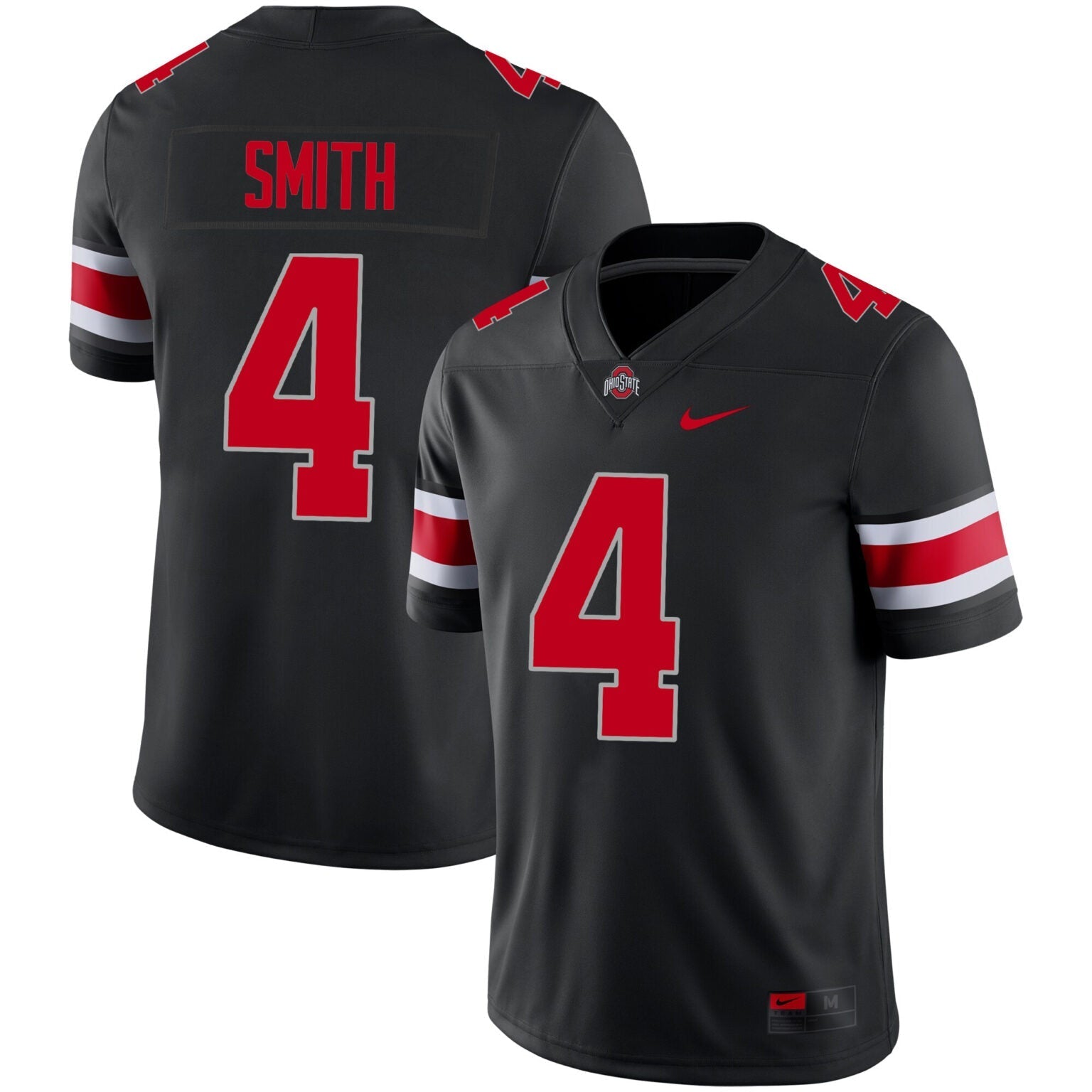 Jeremiah Smith Ohio State Buckeyes Jersey – Black sports jersey product view 1