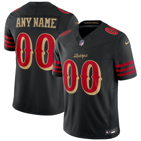 Custom San Francisco 49ers 2025 Rivalries Collection Jersey - Black football jersey product view 1