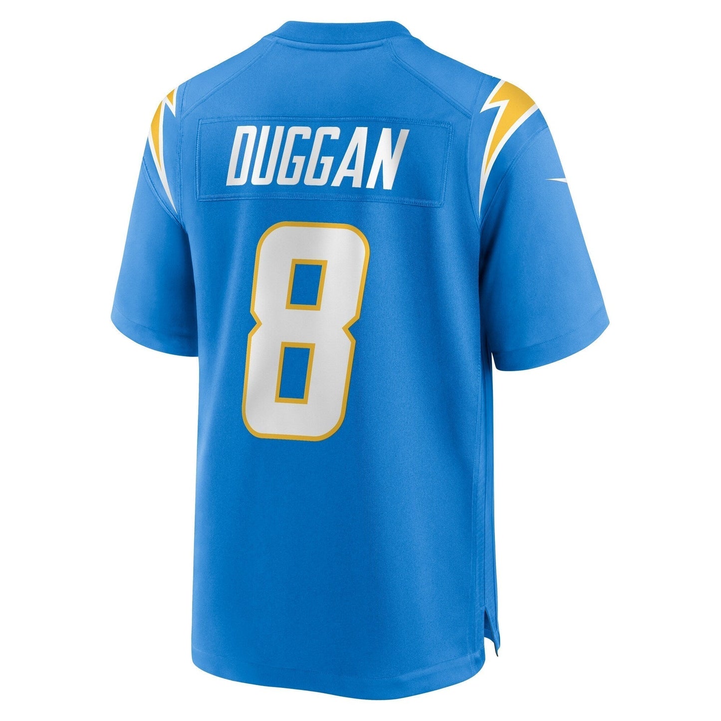 Max Duggan Los Angeles Chargers Nike Team Game Jersey - Powder Blue football jersey product view 3