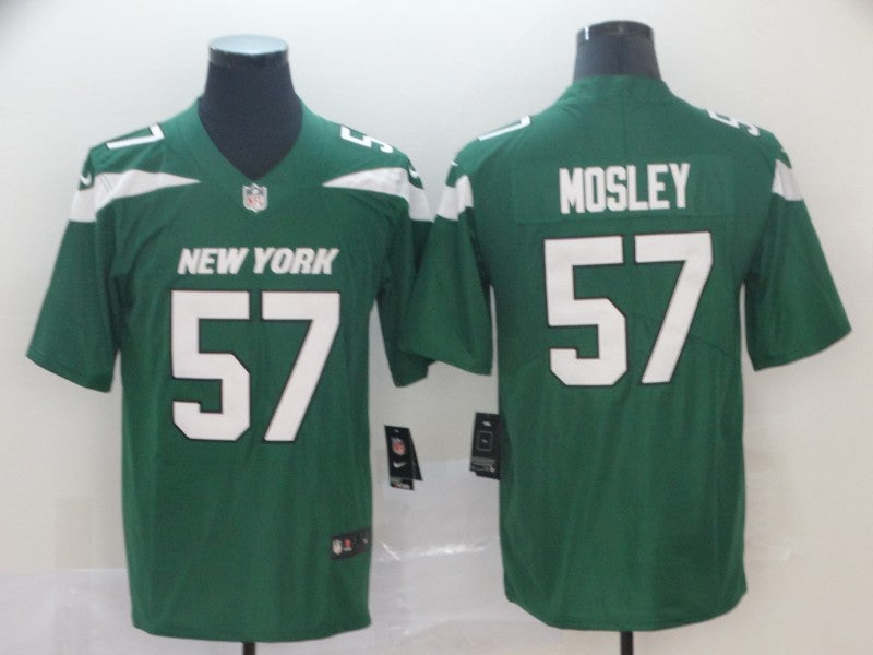 Men's New York Jets C. J. Mosley #57 Green Game Jersey1 football jersey product view 1